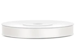 Cremefarvet Satinbånd, 25M X 6mm