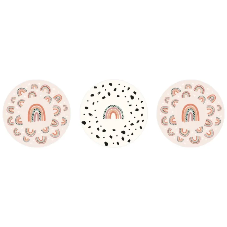 Cupcake Forme Natur Regnbue Mix, 75 stk.