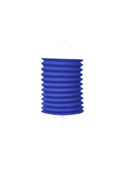 Cylinder Papir Lanterne i Mørkeblå, 16 cm