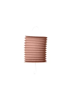 Cylinder Papir Lanterne i Rosegold, 16 cm