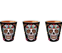 Day of the Dead Shotsglas, 3 stk.