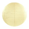 Dekorativ Creme Rispapir Lanterne, 35 cm