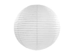 Dekorativ Hvid Rispapir Lanterne, 45 cm