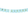 Dekorativt Lyseblåt "Happy Birthday" Banner, 1.75m