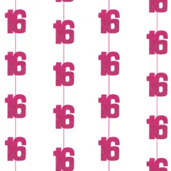 Dekosnore - Pink Glitz Fødselsdag, 16 År