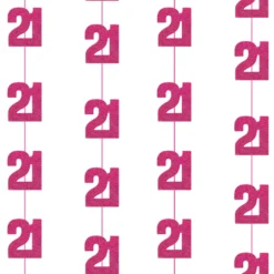 Dekosnore - Pink Glitz Fødselsdag, 21 År