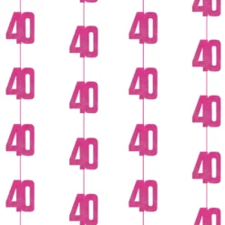 Dekosnore - Pink Glitz Fødselsdag, 40 År