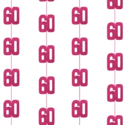 Dekosnore - Pink Glitz Fødselsdag, 60 År