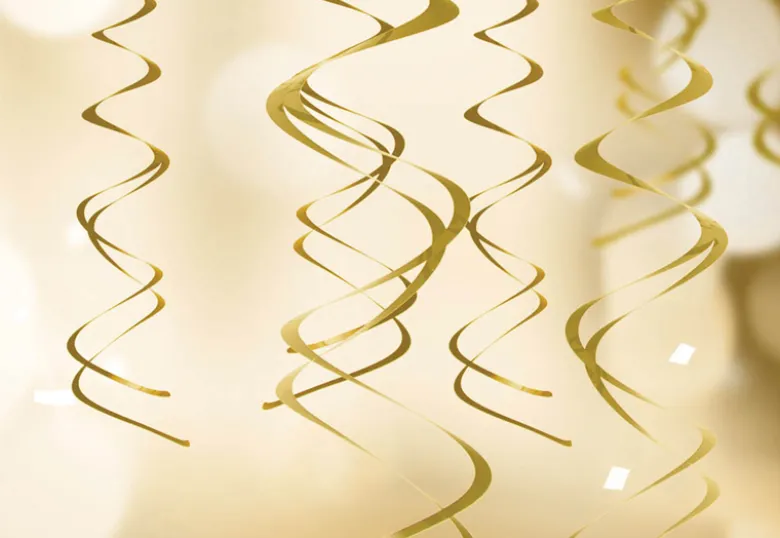 Deko swirl - guld
