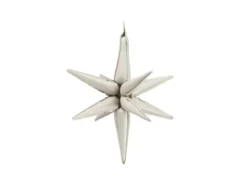 3D Folie Ballon Stjerne, 50 cm, Beige