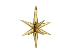 3D Folie Ballon Stjerne, 50 cm, Guld