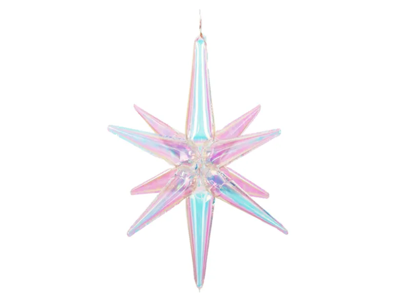 3D Folie Ballon Stjerne, 70 cm, Iridescent