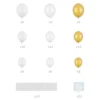 DIY Hjerte Ballondekoration i Hvid & Guld