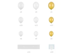 DIY Hjerte Ballondekoration i Hvid & Guld