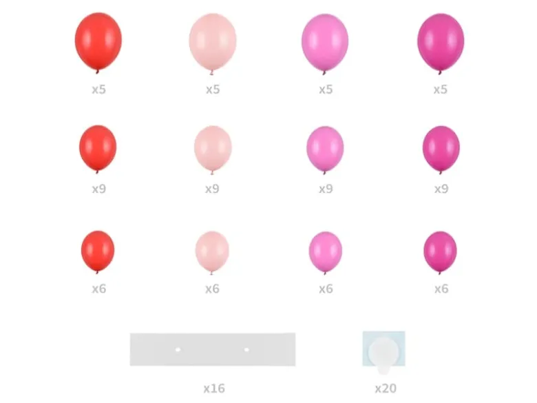 DIY Hjerte Ballondekoration i Lyserød & Pink