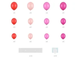 DIY Hjerte Ballondekoration i Lyserød & Pink