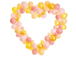 DIY Hjerte Ballondekoration i Lyserød & Guld