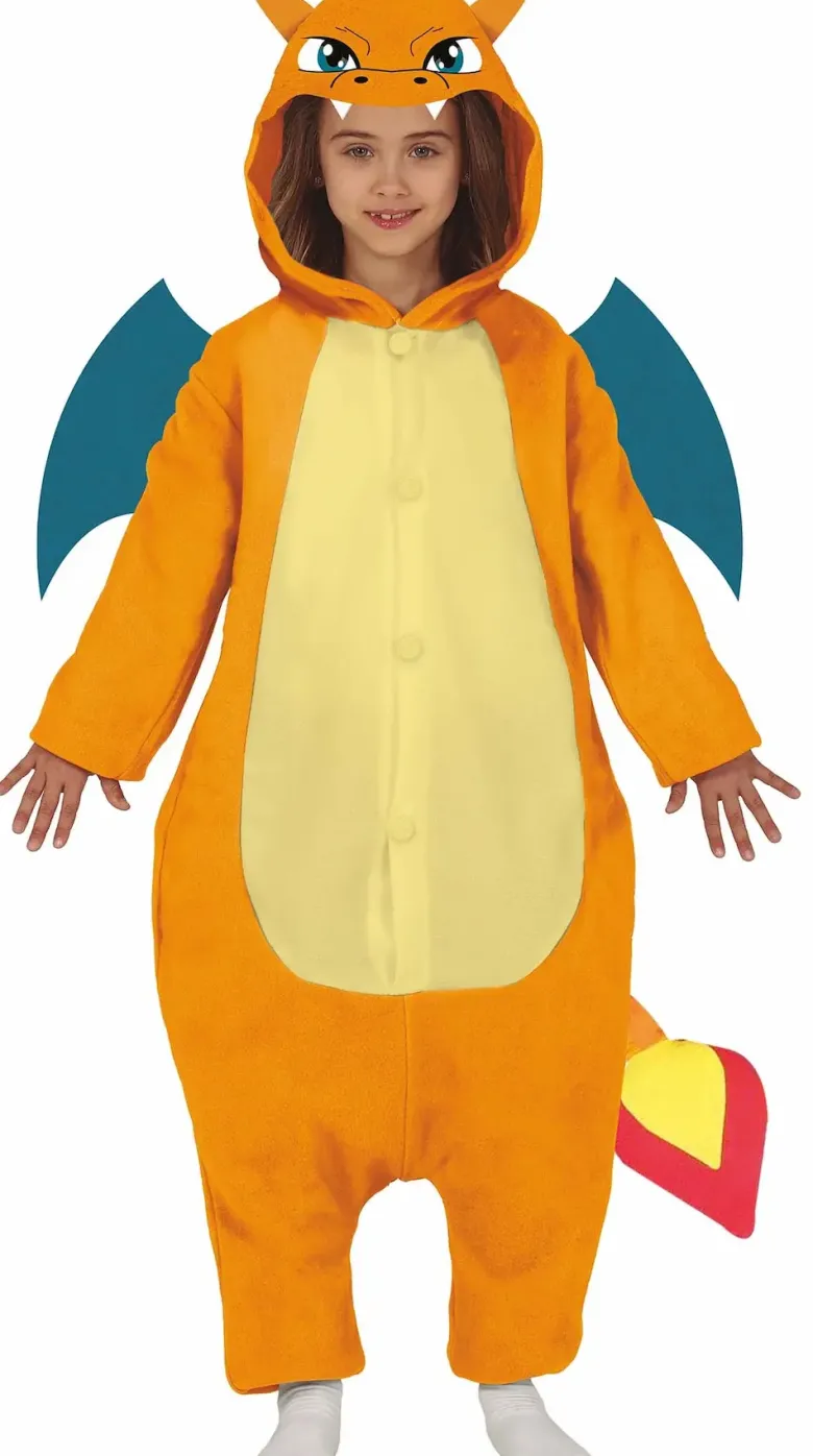 Drage Kigurumi ala. Charmander Børne Kostume