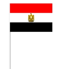 Egyptisk Papirflag på Pind, 27 x 20 cm