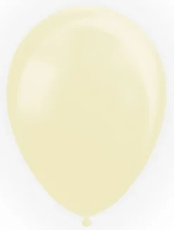 Elfenben Balloner Naturlatex, Metallic 50 stk.