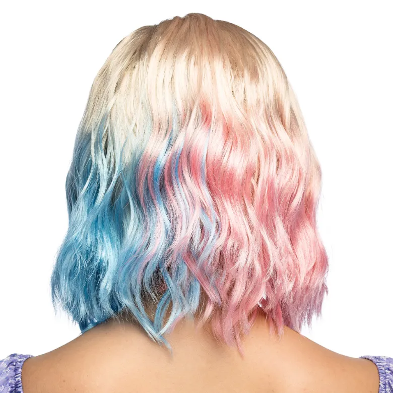 Enid Paryk - Blond med Blå & Pink