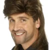 80'er herre paryk brun