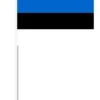 Estlands Papirflag på Pind, 27 x 20 cm