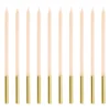Fødselsdagslys, Beige, 14 cm (12 Stk.)