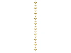 Flagermus Papir Guirlande Guld - Halloween Pynt