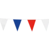 Flagguirlande 10M m/Blå, Røde & Hvide Vimpler
