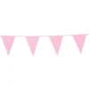 Flagguirlande 10M med lyserøde vimpel flag (30cm X 20cm)