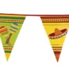 Flagguirlande 6M med Mexicaner vimpel flag (4 motiver)