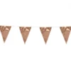 Flagguirlande 10M med Rosegold vimpel flag (30cm X 20cm)