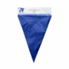 Flagguirlande 10M med store blå vimpel flag (45cm X 30cm)