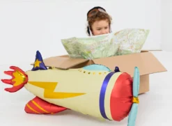 Flyvemaskine Folieballon, 91 x 39 cm
