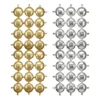 Folie Ballon Backdrop, Double-Sided Rund, Guld-Sølv, 78 X 107 cm