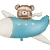 Folieballon Bamse pilot Blå - 94 x 61 cm