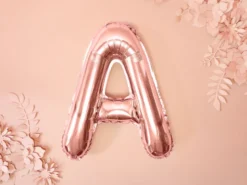 Folie Ballon Bogstaver ''A'', 35 cm, Rosegold