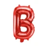 Folie Ballon Bogstaver ''B'', 35 cm, Rød