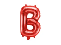 Folie Ballon Bogstaver ''B'', 35 cm, Rød