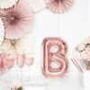 Folie Ballon Bogstaver ''B'', 35 cm, Rosegold
