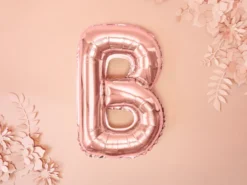 Folie Ballon Bogstaver ''B'', 35 cm, Rosegold