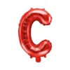 Folie Ballon Bogstaver ''C'', 35 cm, Rød