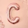 Folie Ballon Bogstaver ''C'', 35 cm, Rosegold