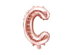 Folie Ballon Bogstaver ''C'', 35 cm, Rosegold