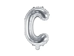 Folie Ballon Bogstaver ''C'', 35 cm, Sølv