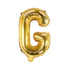 Folie Ballon Bogstaver ''G'', 35 cm, Guld