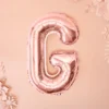 Folie Ballon Bogstaver ''G'', 35 cm, Rosegold