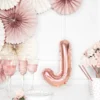 Folie Ballon Bogstaver ''J'', 35 cm, Rosegold