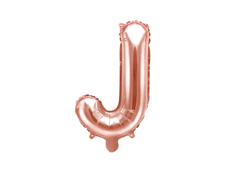 Folie Ballon Bogstaver ''J'', 35 cm, Rosegold